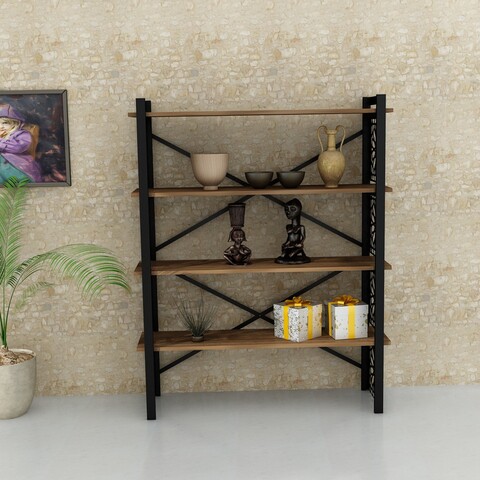 Biblioteca sultan, furny home, 120x35x148.5 cm, maro