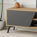 Comoda TV, Homitis, Fiona, 180x48x35.6 cm, Stejar / Antracit