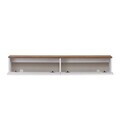 Comoda TV, Nordure, Ligne 140, 140x25x25 cm, Pin Atlantic / Alb