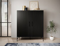 Dulap multifunctional ELTAP, Raftt, 122x42x140 cm, PAL/MDF, negru