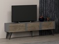 Comoda TV, Odessa, Veas, 150x30x43 cm, PAL, Antracit / Nuc