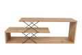 Comoda TV, Kalune Design, Zigzag, 120x40x30 cm, Stejar