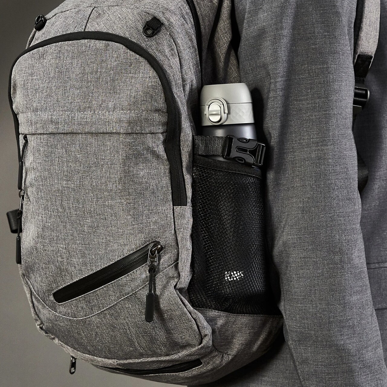 Sticla apa Slim, recyclon, 500ml, Grey - Ion8 - imagine 8