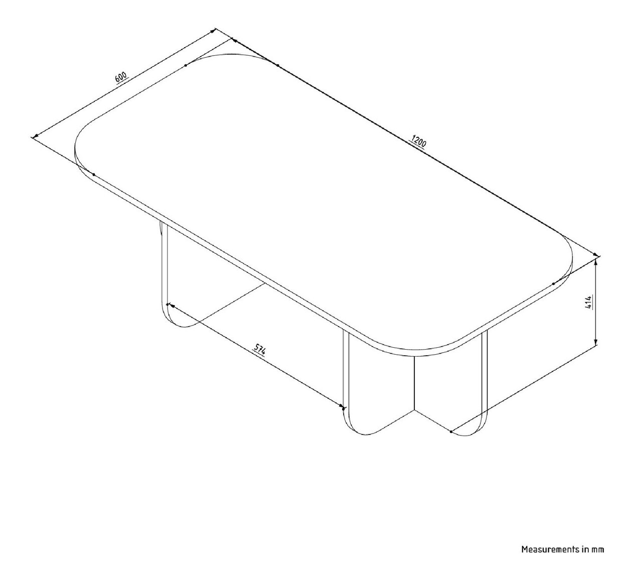 Masuta de cafea, Odessa, Becaj, 120x41 cm, PAL, Gresie / Stejar Safir