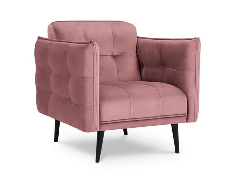 Fotoliu, Canna, Mazzini Sofas, 90x100x88 cm, catifea, roz 90x100x88 imagine model 2022