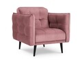 Fotoliu, Canna, Mazzini Sofas, 90x100x88 cm, catifea, roz