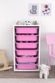 Dulap multifunctional, Estella, Bronz 6N, Alb/Roz