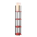 Lampadar, Lampana, 211LMP1107, Metal, Negru/Rosu