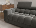Coltar extensibil dreapta 3 locuri ELTAP, RT-06SO, Felro, 285x181x93 cm, lemn/poliester, gri inchis