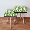 Set masute 2 piese, Leona, 2SHP253, Verde/Alb
