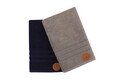 Set prosoape de baie 2 piese, Beverly Hills Polo Club, 411, Bumbac, Gri / Albastru închis