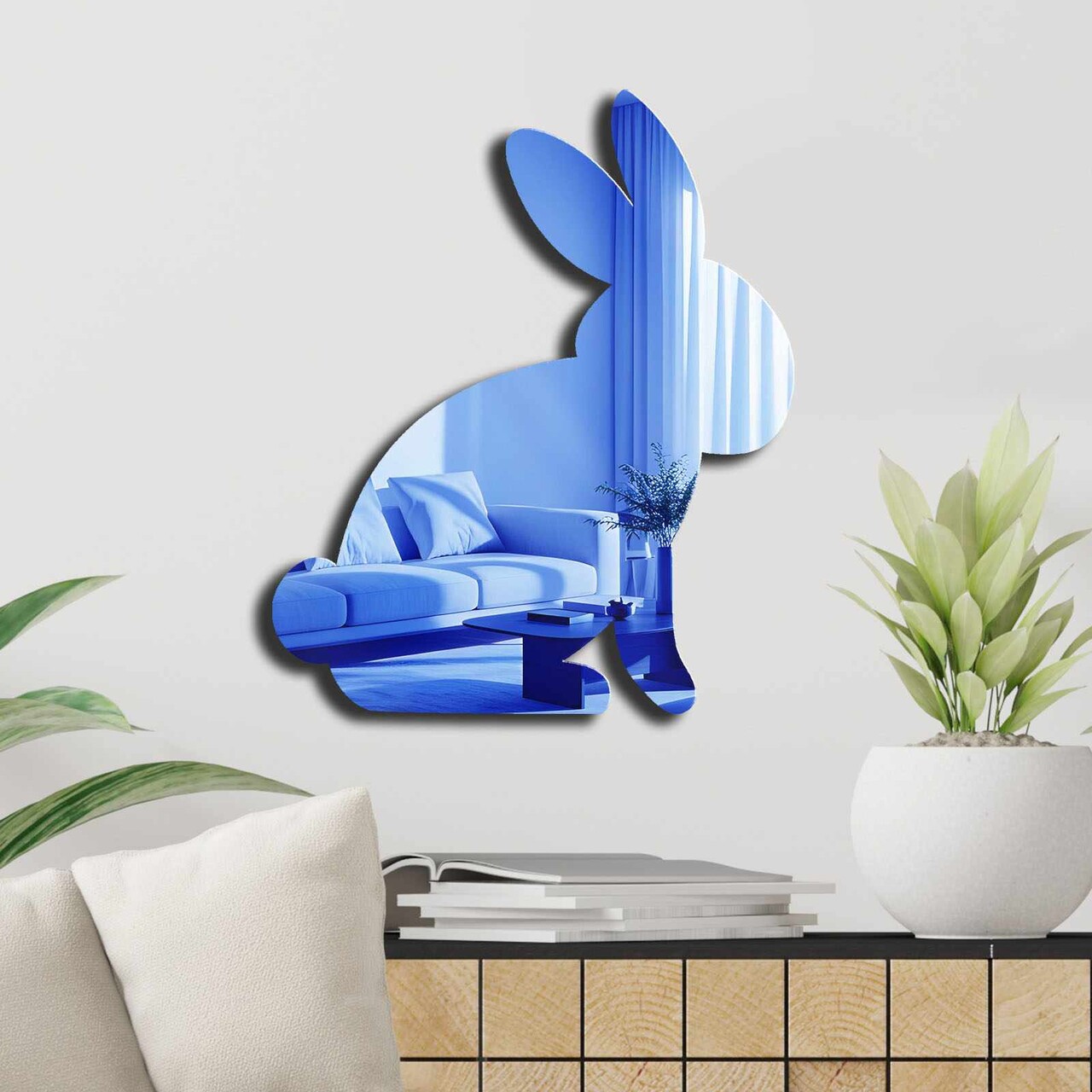 Oglinda decorativa, EAS001BLUE, Partea de jos: 100% EVA (Grosime: 10 mm), Albastru - view 3