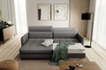 Coltar extensibil stanga 3 locuri ELTAP, LT-06MAN, Gomsi, 228x165x100 cm, lemn/poliester, gri inchis