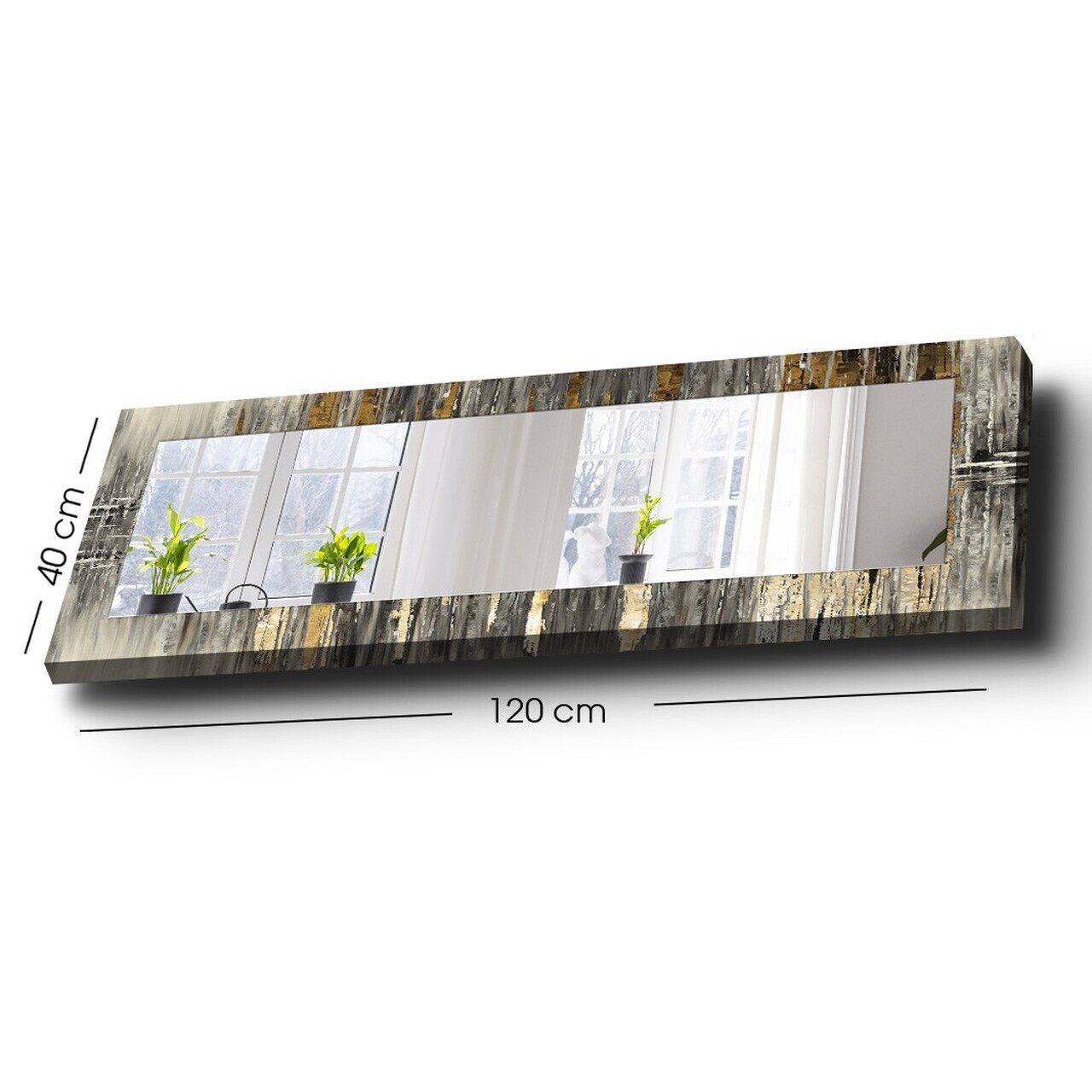 Oglinda decorativa, 40120softma-003, Dimensiune: 20 x 100 cm, Multicolor — imaginea 4