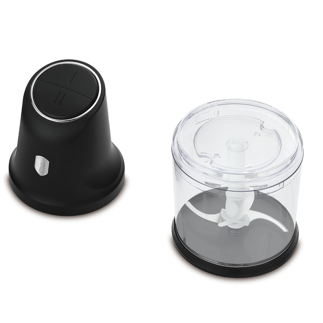 Tocator 2 in 1 Berlinger Haus, Black Silver, 1 L, inox/plastic, negru/transparent - imagine 4