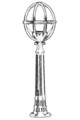 Lampadar de exterior, Avonni, 685AVN1111, Plastic ABS, Negru