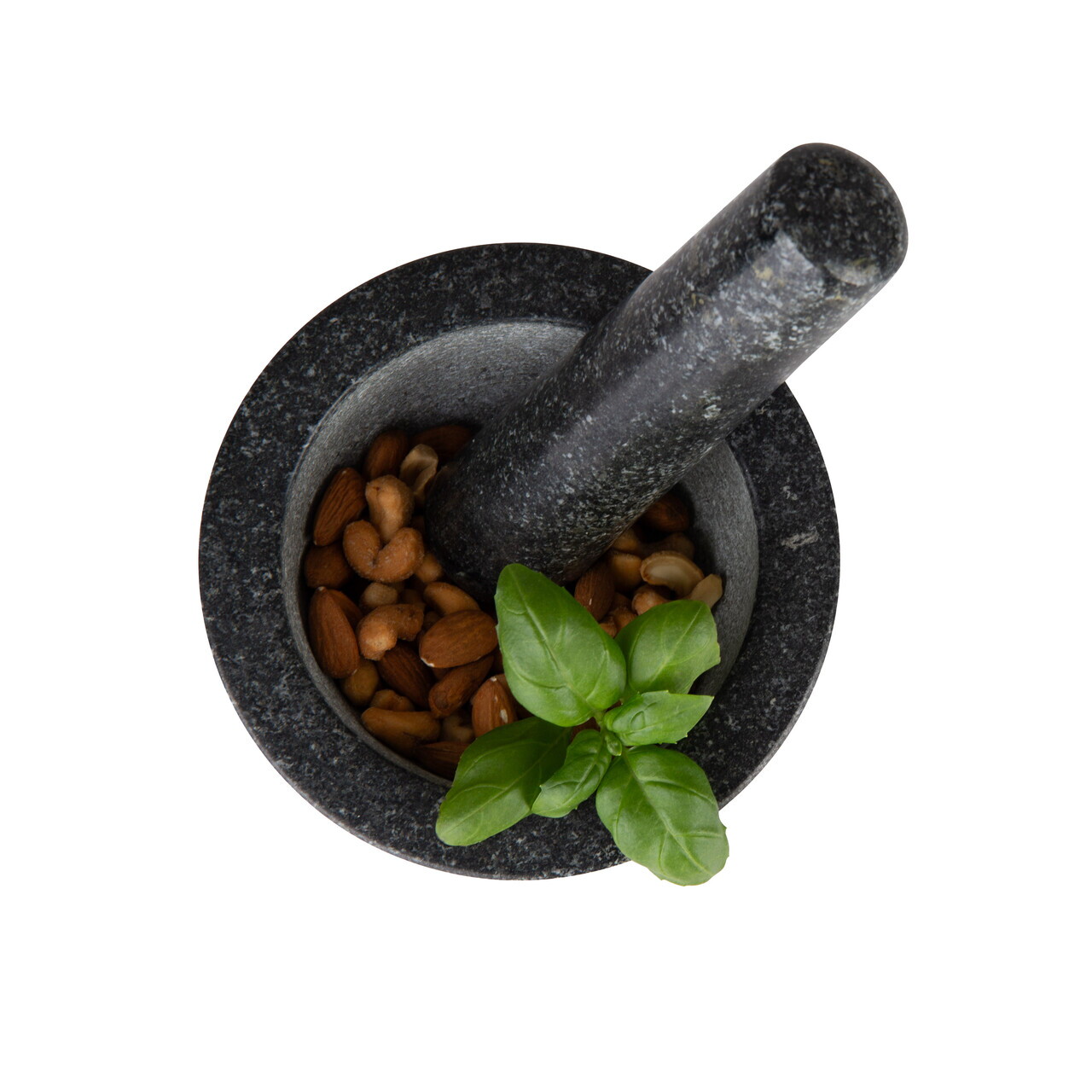 Mojar cu pistil Berlinger Haus, Black Rose, 14x8 cm, granit, negru/roz - imagine 4