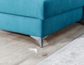Coltar extensibil stanga 4 locuri, ELTAP, Lau-21, Laurence, 278x205x92 cm, lemn/poliester, turcoaz