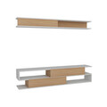 Comoda TV, Decorotika, Sims, Alb / Teak