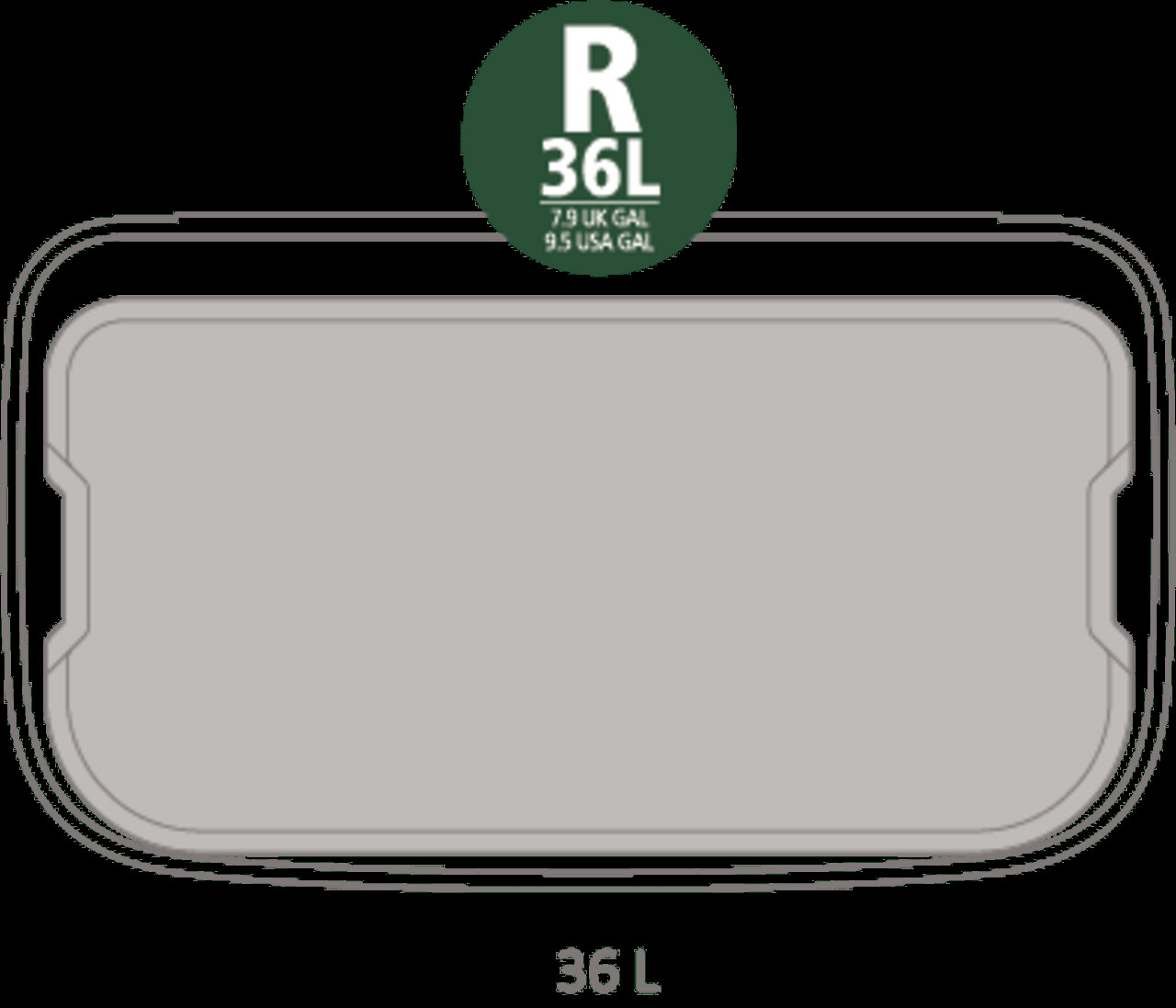 Cos de gunoi cu soft touch, Brabantia, Bo Touch Matt, 36 L, 31.2x54x68 cm, otel, negru mat