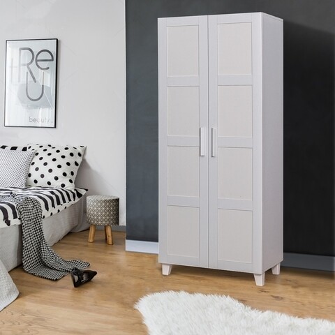 Dulap pentru haine lantana - white, vella, 80x48x185 cm