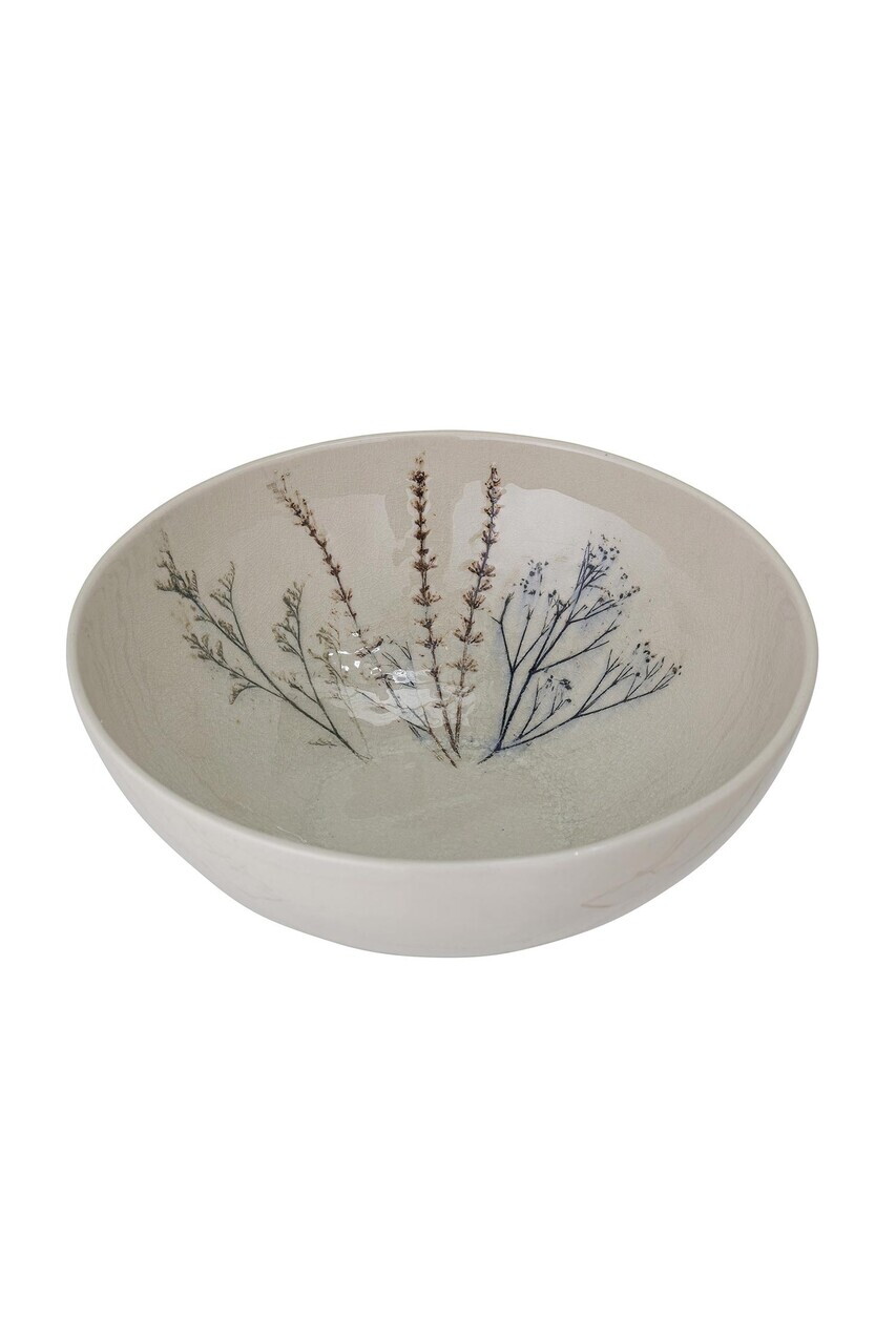 Bol salata, Bloomingville, Bea, 30.5x11 cm, 3.5 L, ceramica, natural - imagine 2