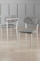 Set scaune 6 piese, Hanah Home, Onex, Gri/Alb