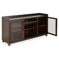 Comoda TV, Starmore, L.178 l.46 H.89, metal/lemn/sticla, maro