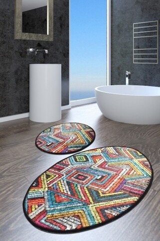 Set 2 covorase de baie Maglie DJT, Chilai, 50×60 cm/60×100 cm, multicolor imagine noua 2022