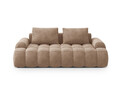 Canapea 3 locuri, Linz, Cosmopolitan Design, 200x100x84 cm, catifea, bej inchis