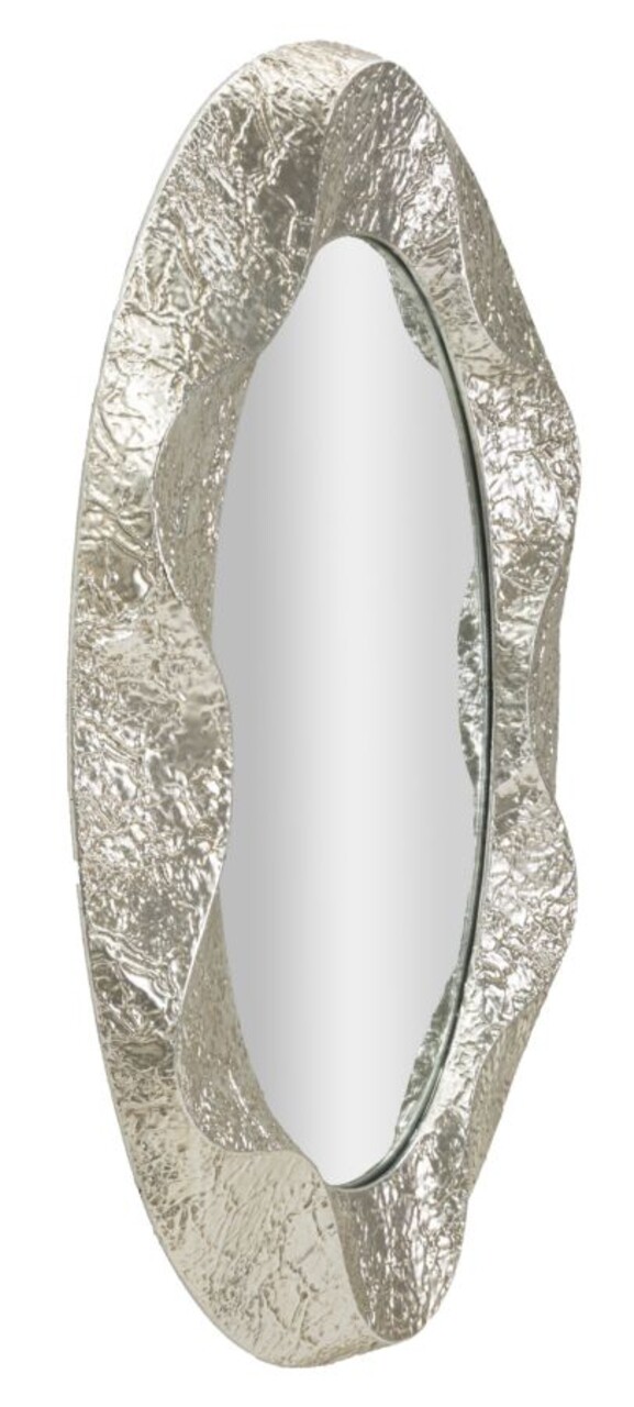 Oglinda de perete Argelux Oval, Mauro Ferretti, 87.5x128 cm, fier/MDF, argintiu - imagine 4