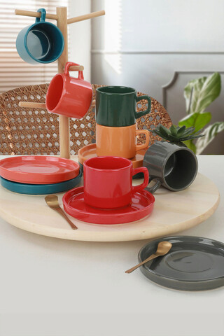 Set pentru ceai, Keramika, 275KRM1518, Ceramica, Multicolor
