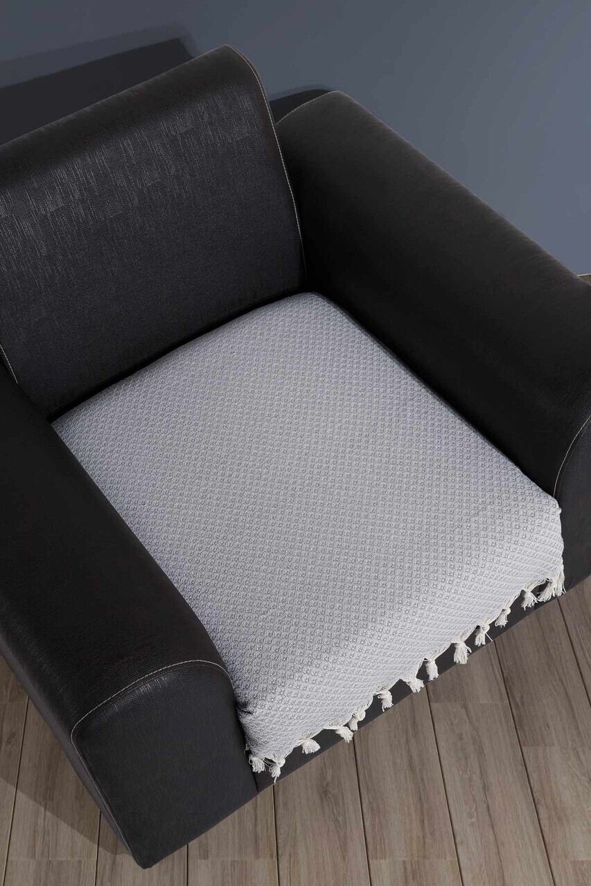 Cuvertura de pat, L'essentiel Maison, 70 Berjer, Bumbac, Gri — imaginea 2