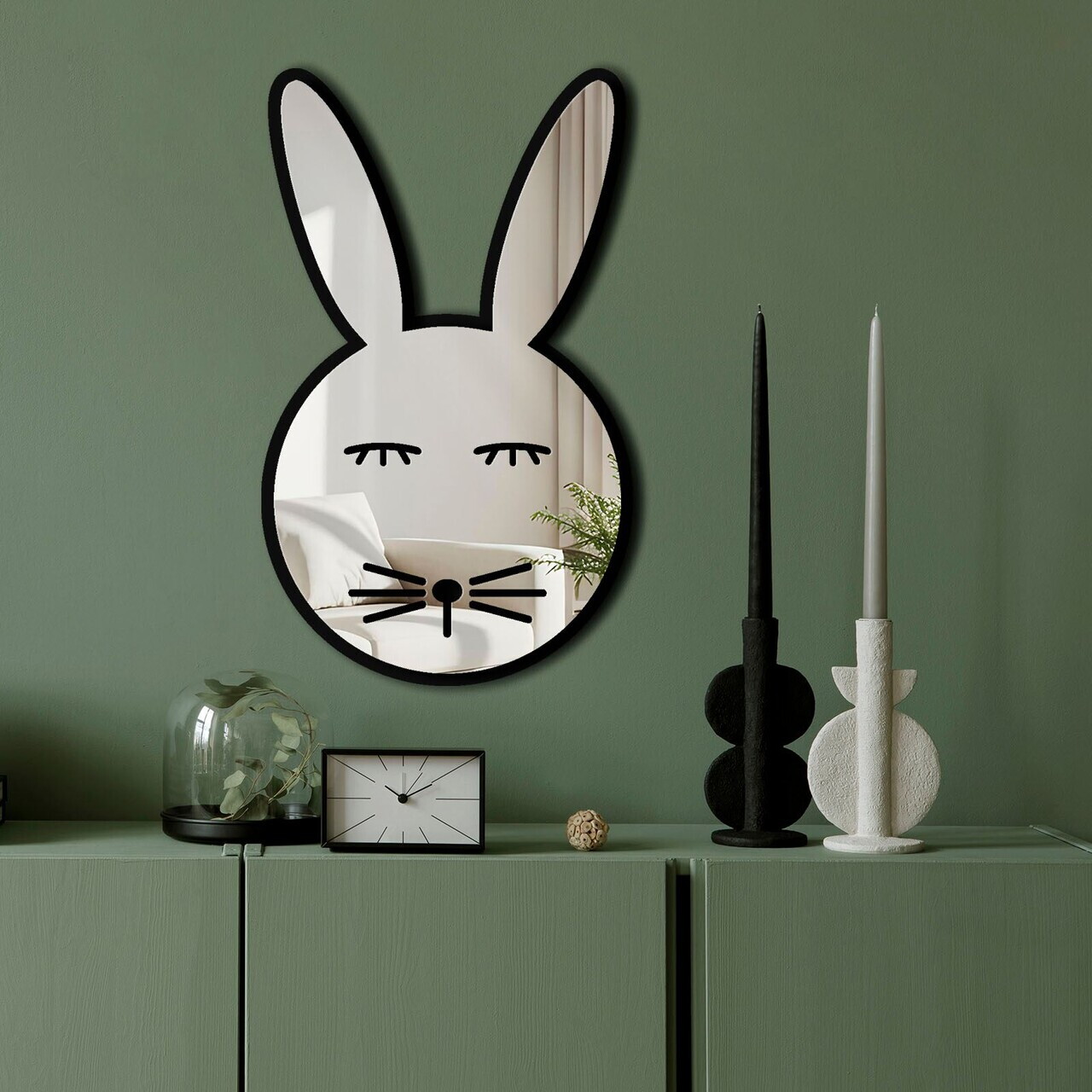 Oglinda decorativa Ozgl520 PLEXIGLAS Partea de jos: 100% EVA (Grosime: 10 mm Argintiu