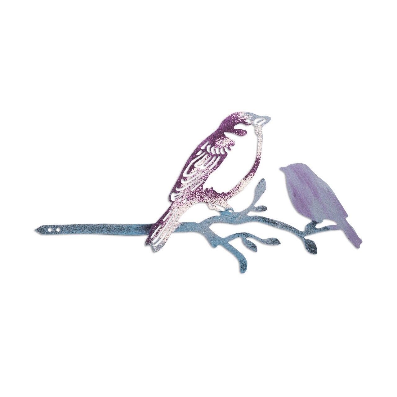 Obiect decorativ de grădină, Bird on the branch 22, 20x40 cm, Multicolor - imagine 4