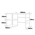 Birou, Locelso, VG23, 120 x 75 x 60 cm, pal melaminat/metal, multicolor