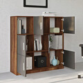 Dulap multifunctional, Locelso, VO7, 119.9x121.8x37.6 cm, Nuc / Antracit