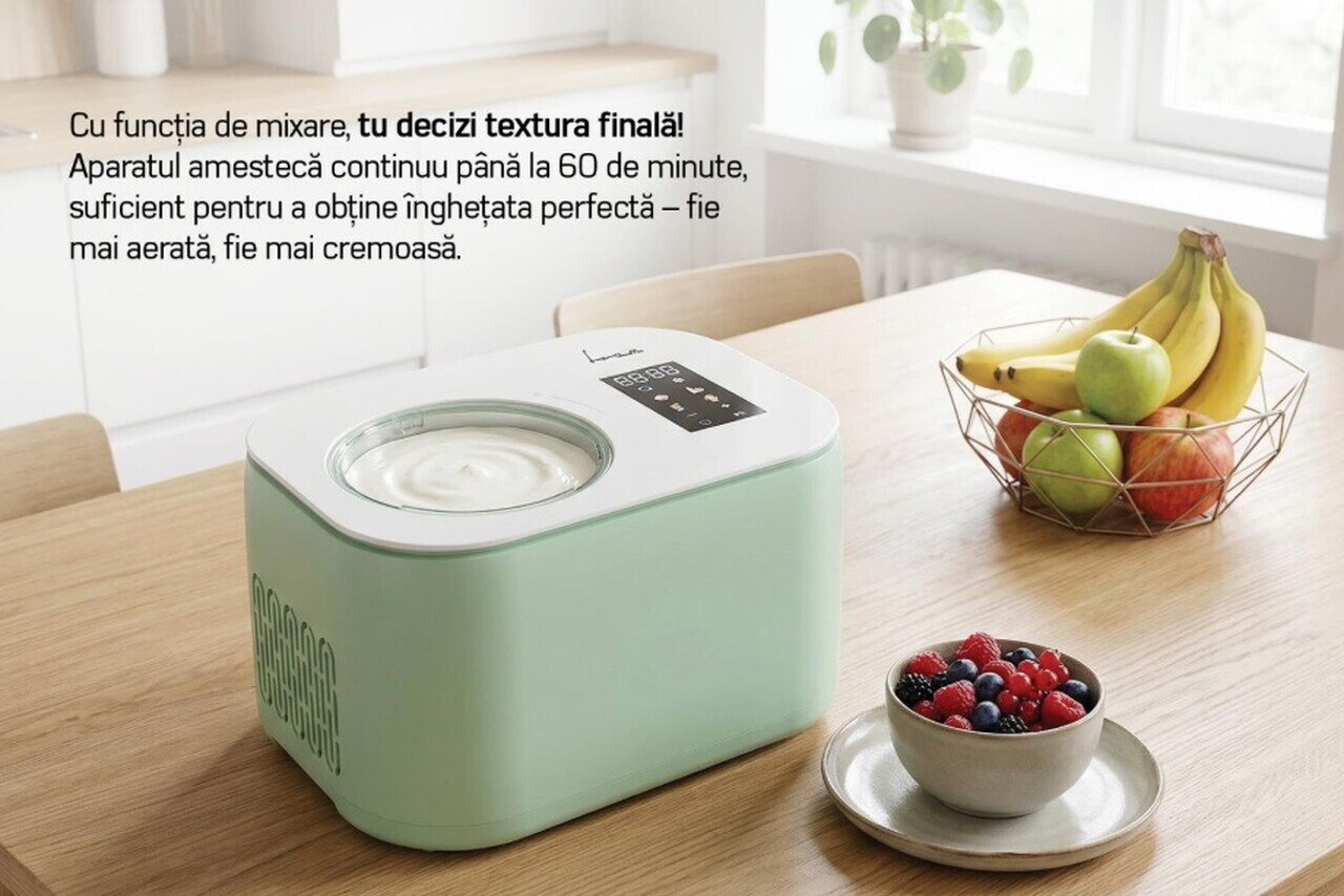 Masina inghetata Fram, 100W, 1L, verde/alb - view 4