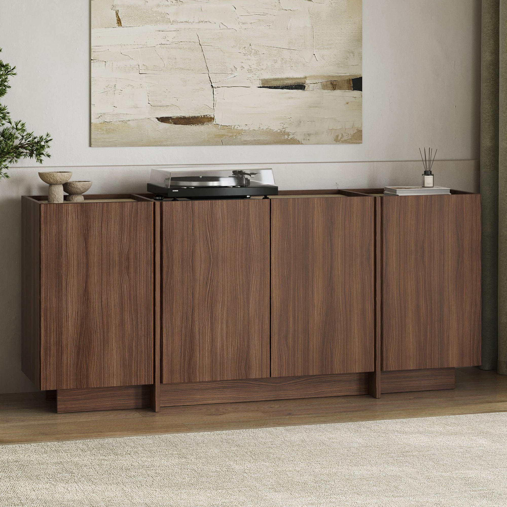 Consola, Nordure, Dorma, 180x80x45 cm, Travertin / Nuc Milano