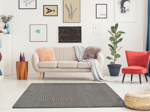 Covor, Yen, 160 x 230 cm, 40% poliester, 60% polipropilena, gri