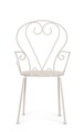 Scaun pentru gradina Etienne, Bizzotto, 49x49x89 cm, otel, invelis e-coating, finisaj mat, grej