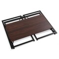 Birou pliabil Willis, Versa, 90 x 45 x 74 cm, metal, maro
