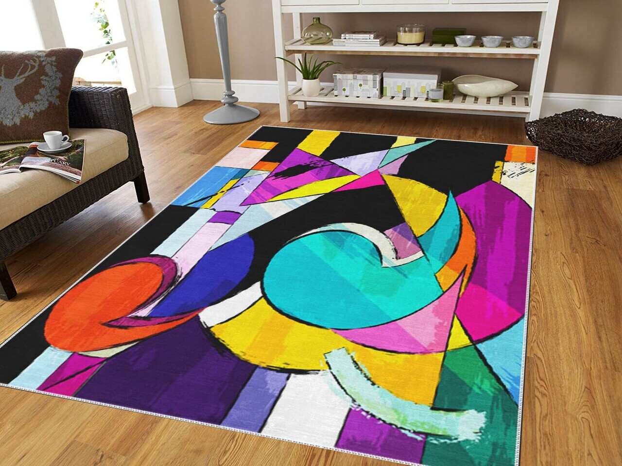 Covor ym (136) 100x140 cm Poliester Multicolor