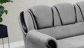 Coltar extensibil dreapta 3 locuri ELTAP, L-006, Lord, 243x180x112 cm, lemn/poliester, gri deschis/negru