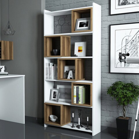 Corp biblioteca, hommy craft, box, 80x170x22 cm, alb / nuc