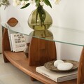 Comoda TV, Neostill, Surf, Castaniu / Transparent