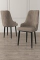 Set scaune 2 piese, Charlotte, Trex, Cappuccino / Negru