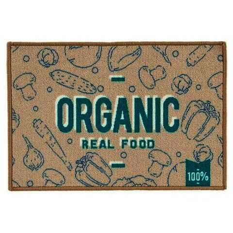 Covor pentru bucatarie Organic, Gift Decor, 40 x 60 cm, poliamida, bej/albastru/verde Covoare