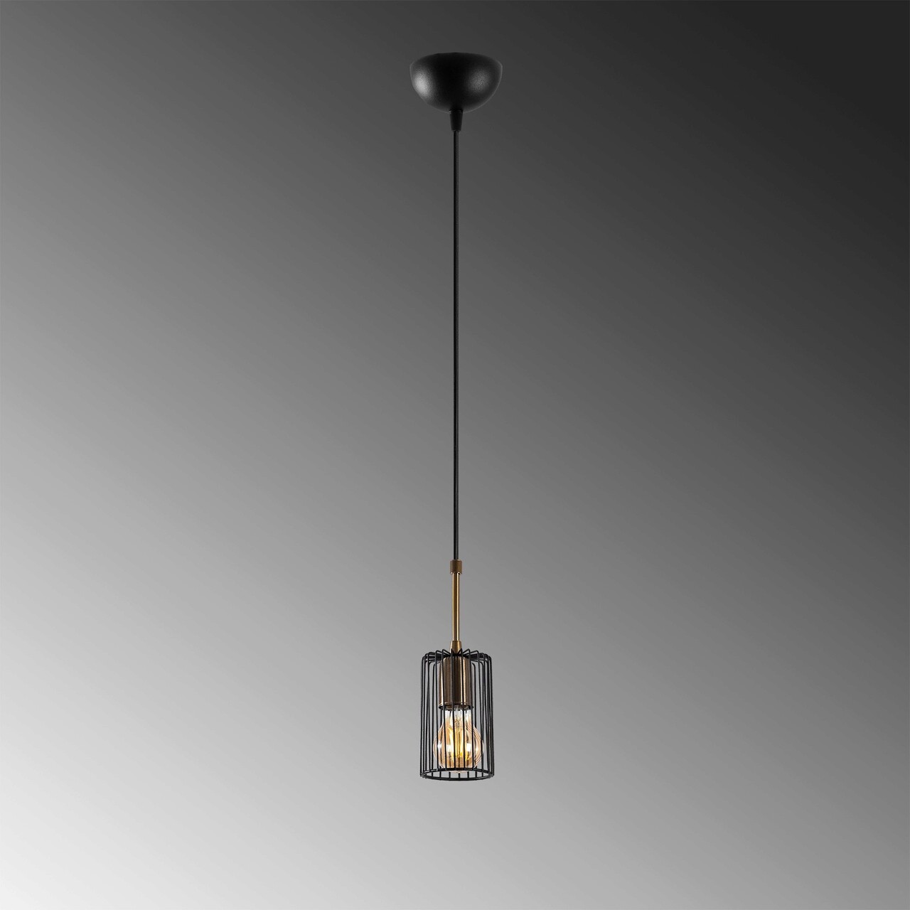 Lustra, Fulgor, 942FLG1397, Metal, Negru/Maro antic - 2 | YEO