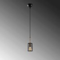 Lustra, Fulgor, 942FLG1397, Metal, Negru/Maro antic